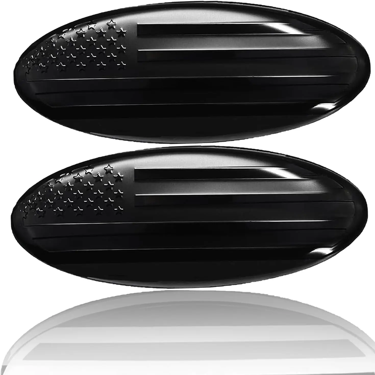 

9 Inch Front Grill Rear Tailgate Emblem for 04-14 F150, 11-14 , 11-16 Explorer, 06-11 , 07-14 , 9"X3.5" for , Pack of 2, Black