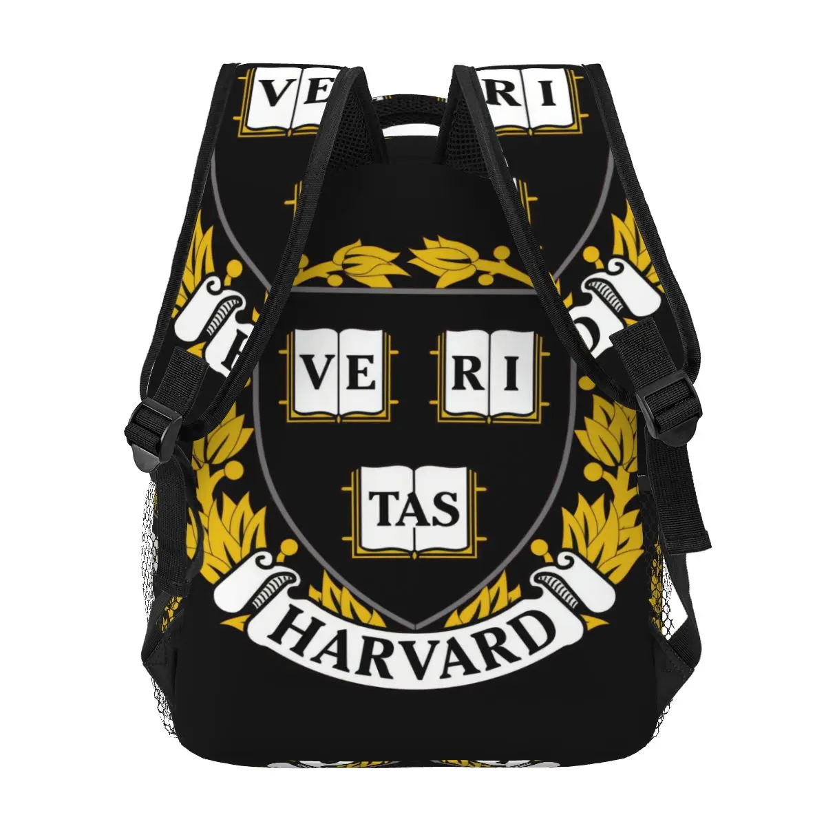 Mochila informal con logotipo de Harry Potter para estudiantes, morral Unisex para ordenador de viaje y ocio