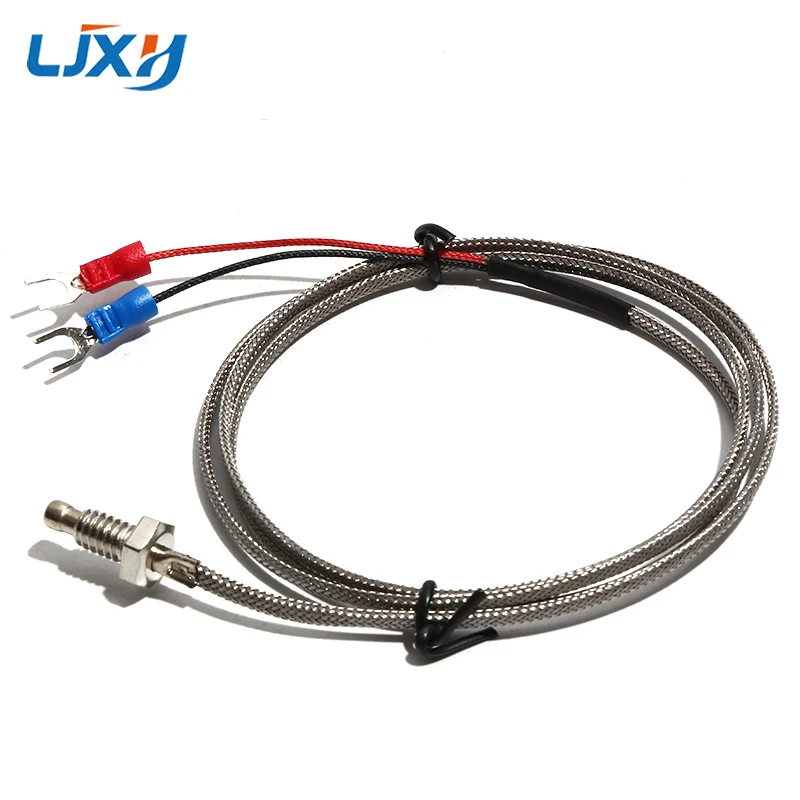 LJXH K/E/J Type WRNT/WRET-02 Screw Thermocouple Sensor Temperature Control Probe Thread M6 M8 Thermal Resistance