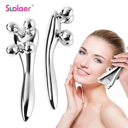 4D Roller Massager Face Massager Lift Face Thin Body Massage Tool Y Shape Massagers Skin Care Tools Neck Massager 360 Rotate