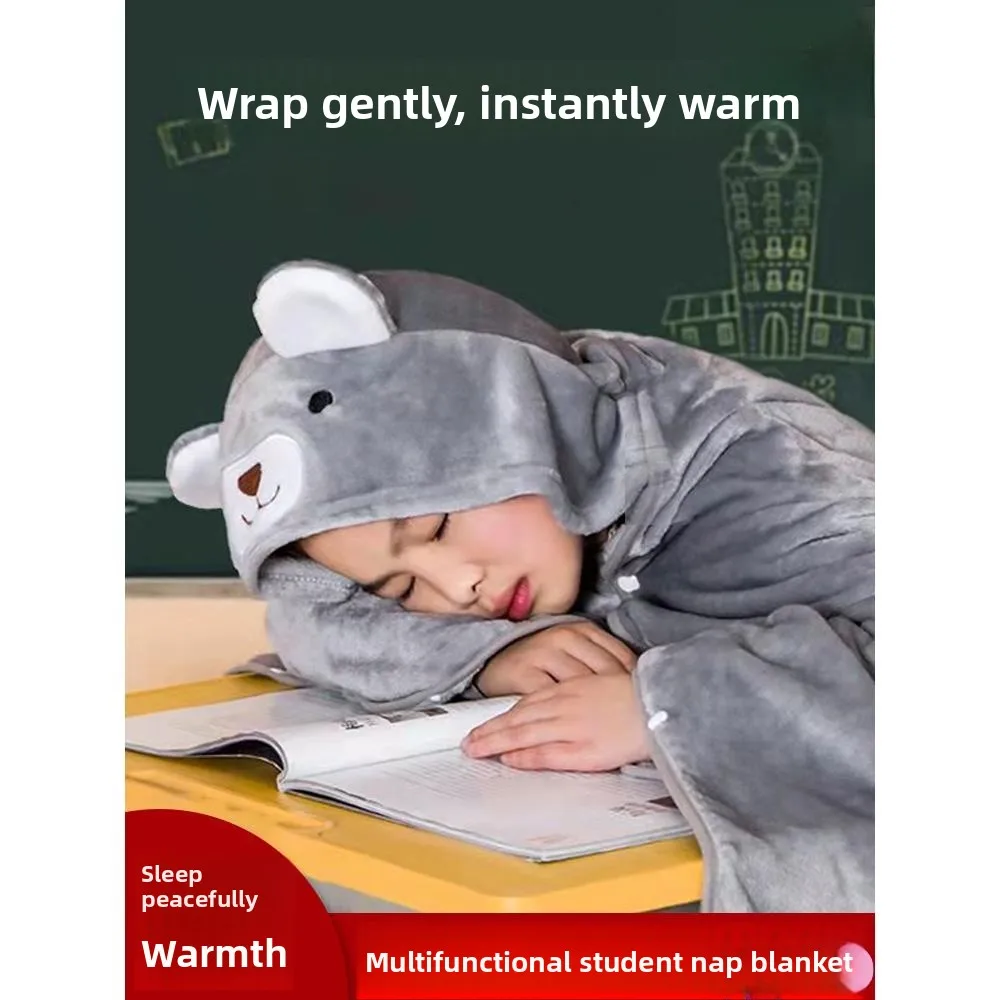 

Утепленное одеяло-накидка для студентов и детей, зимнее, с воротником-стойкой, для классов, осенне-зимнее, специальное, для девочек, стеганое, в виде шали