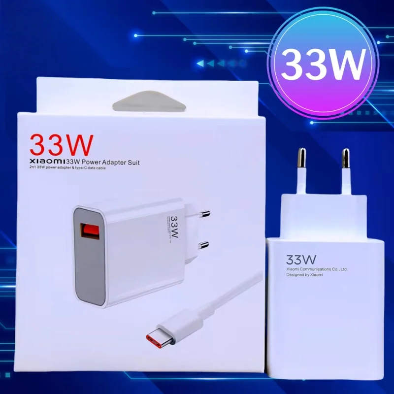 Authentic for Xiaomi 100% 33W Turbo Fast Charger 6A Type C Cable for Xiaomi Samsung Apple Fast Charging High Efficiency Safe