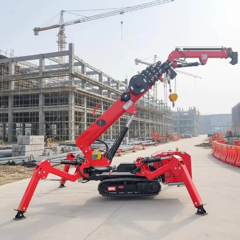 Custom CE Approved 10m 16m 22m Lifting Height Long Boom Spider Lift Capacity 3000Kg 3T 5T 8T 10T 12T 14 Ton Spider Crane