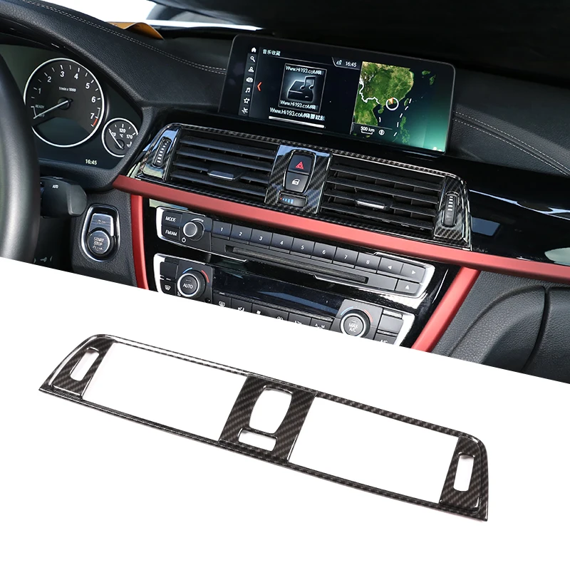 

Carbon Fiber Style For BMW 3 Series F30 2013-2018 ABS Plastic Air Conditioning Vent Frame Trim Accessories