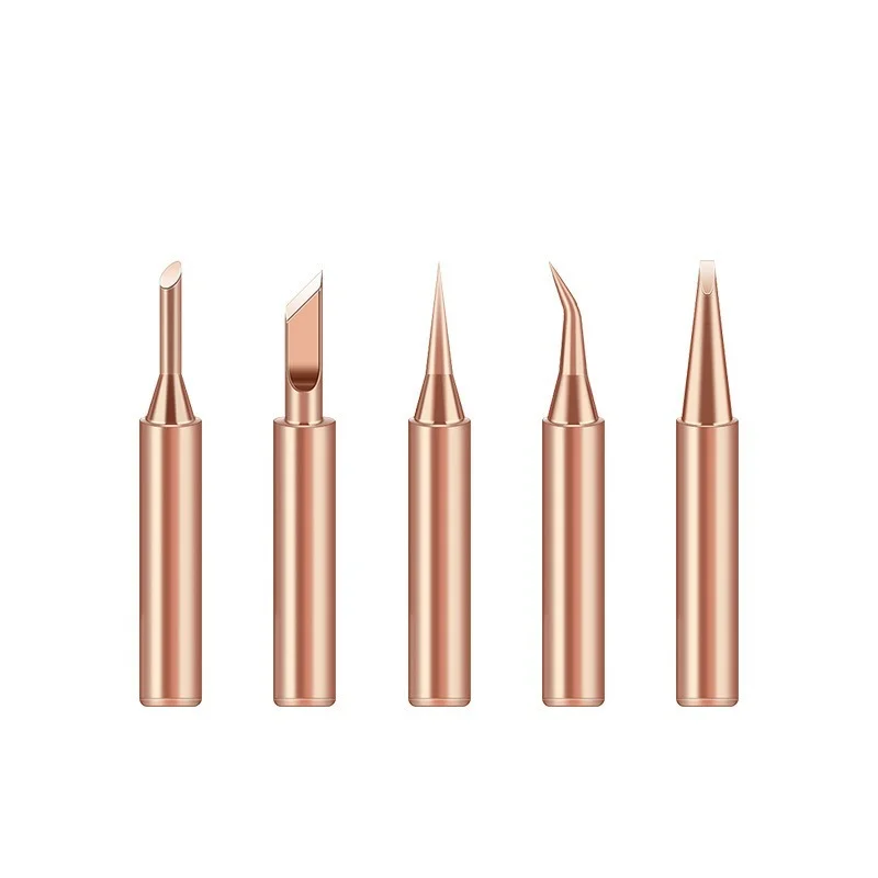 3/5pcs Soldering Iron Tip Pure Copper 900M Soldering Iron Head Set Inside Hot Bare Copper Electric Soldering Iron Welding Tools