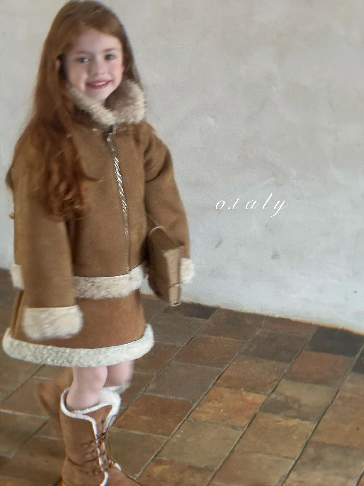 Girls Skirt Tutu Skirt for Girl Integrated Fur and Leather Individual Autumn Cotton Keep Warm Kids Skirt