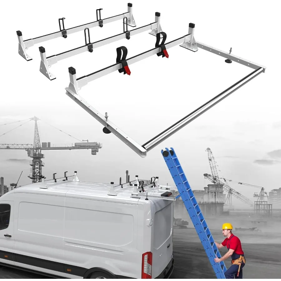 

54 Van Ladder Rack with 36 Cargo Roller for 20152023 Transit 150 250 350 Vehicles Ideal for Roof Storage and Cargo Transport N