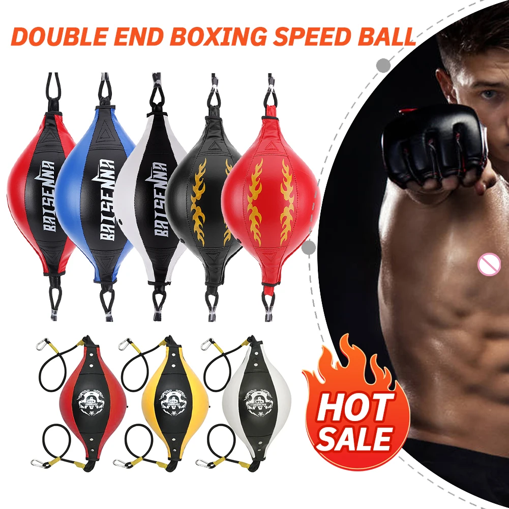 Boxing Punching Ball Training Reaction Speed Balls PU Leather Double End Punching Bag SpeedBall Gym Fitness Sports Equipment