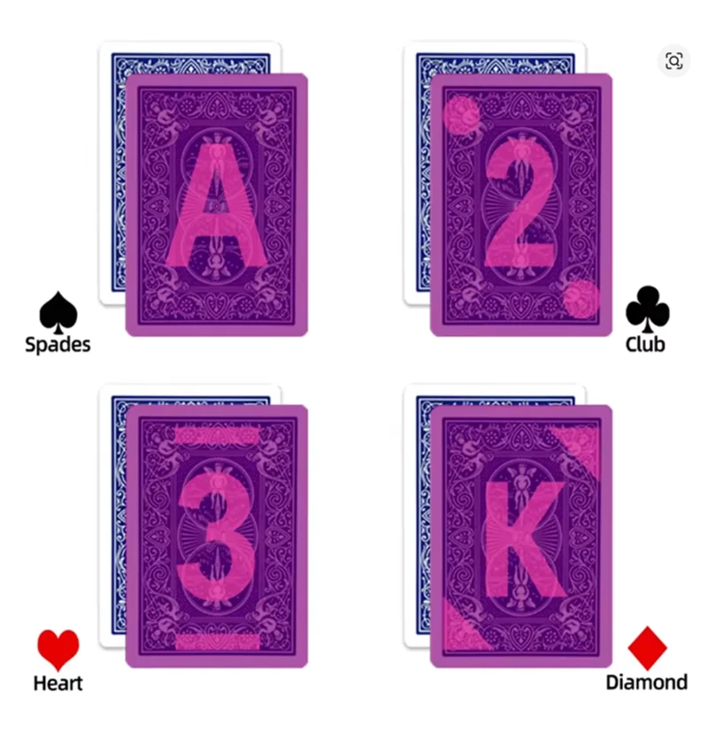 see-through playing cards marked playing cards For Infrared Ink Sunglasses & Marked Cards Contact Lenses（Only Cards)