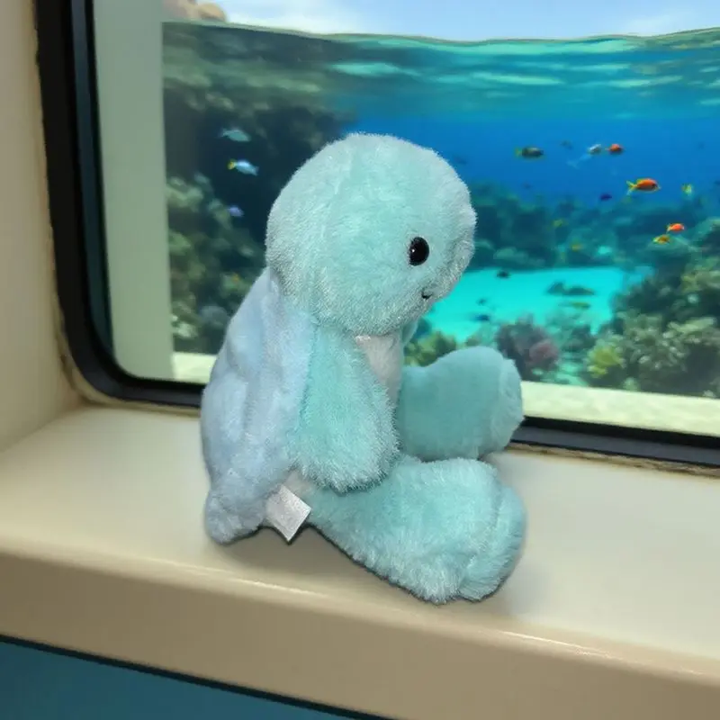 24*20 センチメートルぬいぐるみカメのおもちゃかわいいシアン動物ぬいぐるみ漫画のおもちゃ男の子女の子の誕生日クリスマスギフト