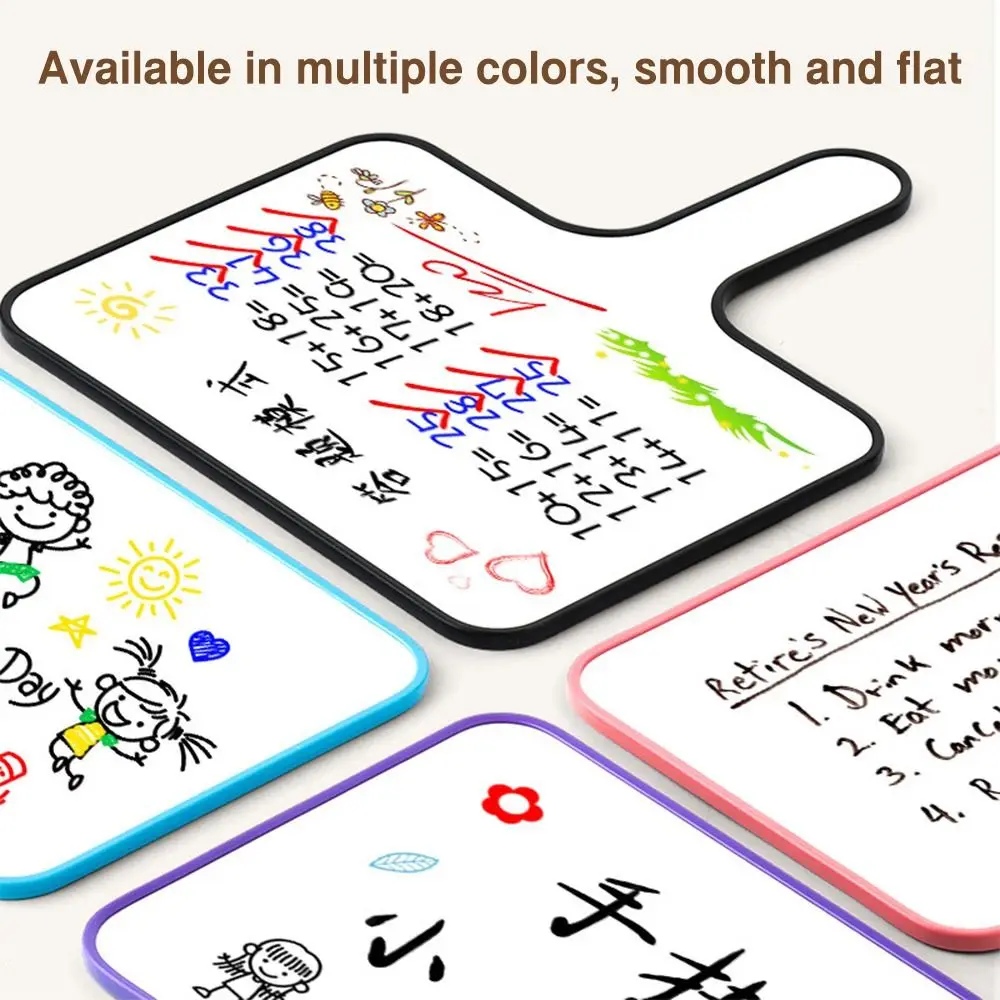 Portable Plastic Whiteboard Handheld Erasable Writing Board Double-sided Answer Board Students