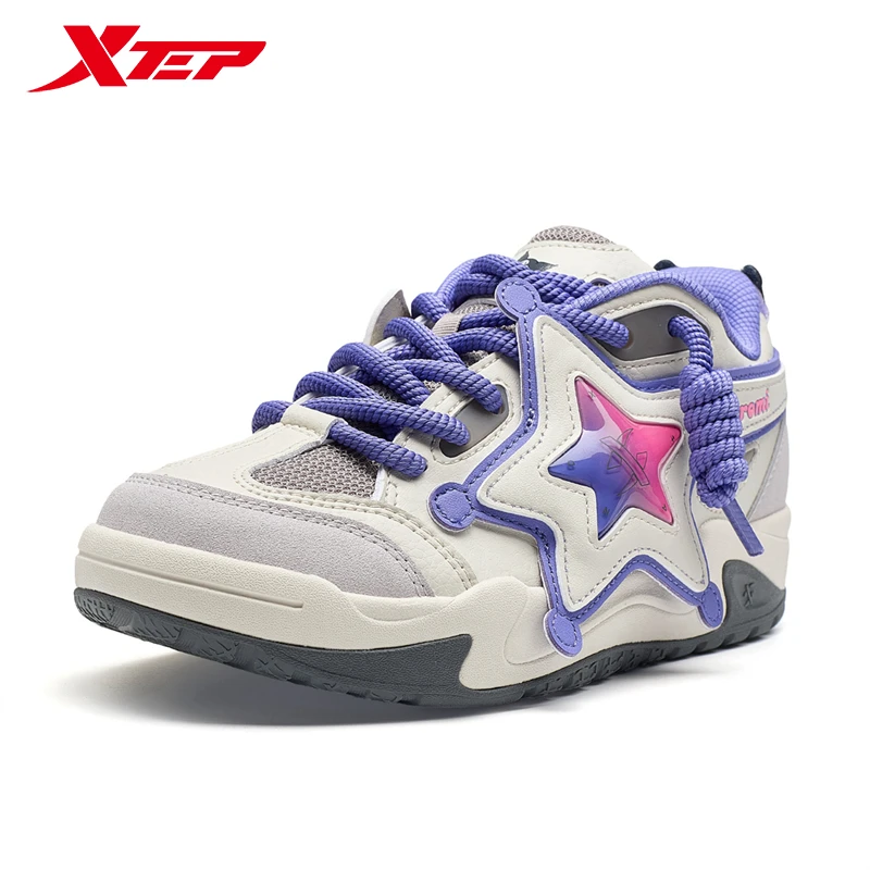 Xtep Sports Shoes For Women 2024 Autumn Comfortable Casual Shoes Cushion Lightweight  Breathable Outdoor Shoes 976318330005