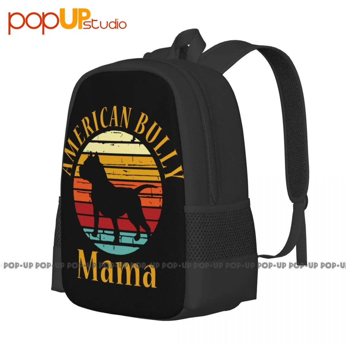 Bully American Mama Bulldog Mom Bull Dog Owner Backpack Large Capacity Newest Foldable 3d Printing Riding Backpack