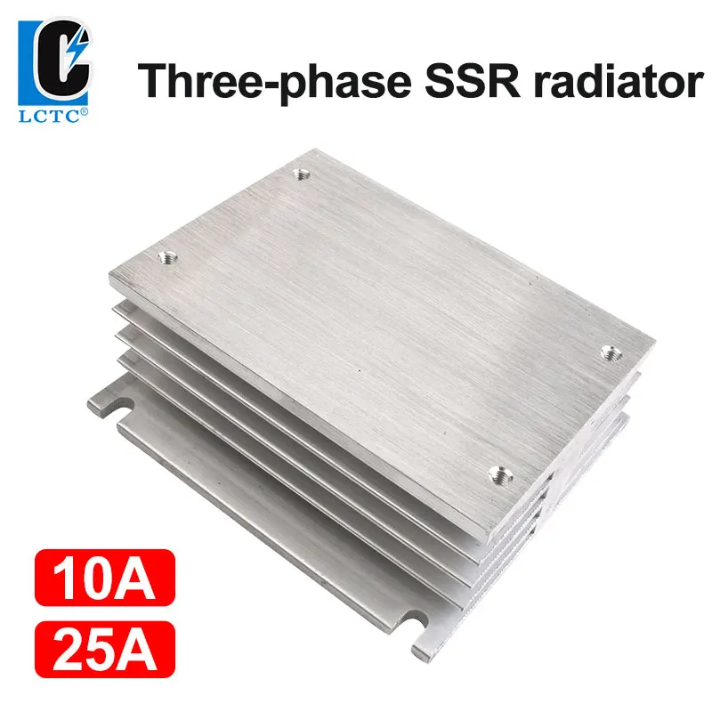 3 phase solid state relay aluminum heat sink for 10A-25A ssr heatsink new