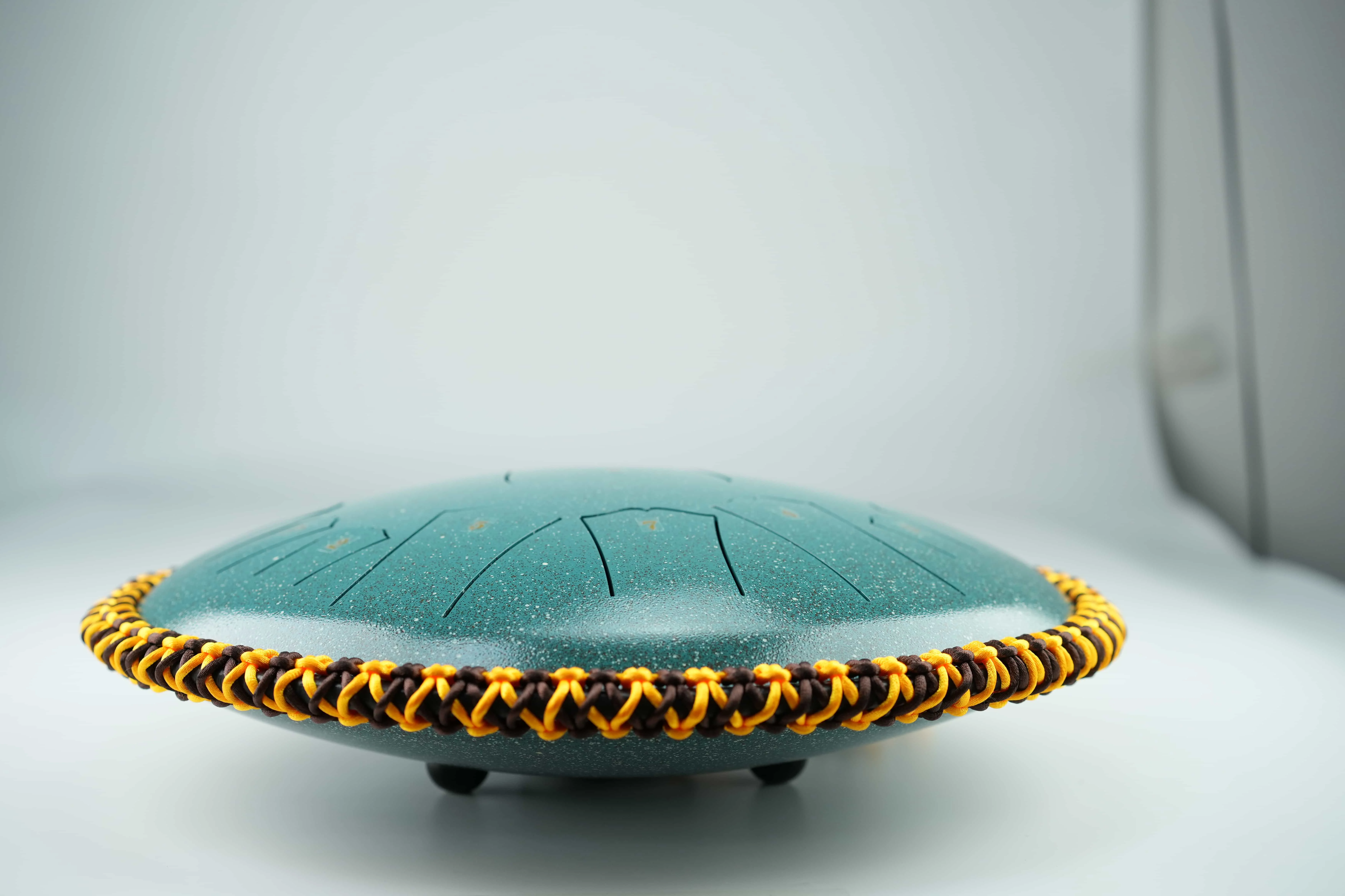 14 Inch Steel Tongue Drum 15 Tones Ethereal Musical Instrument with vine Customizable Logo Multiple Colors Available for Sale