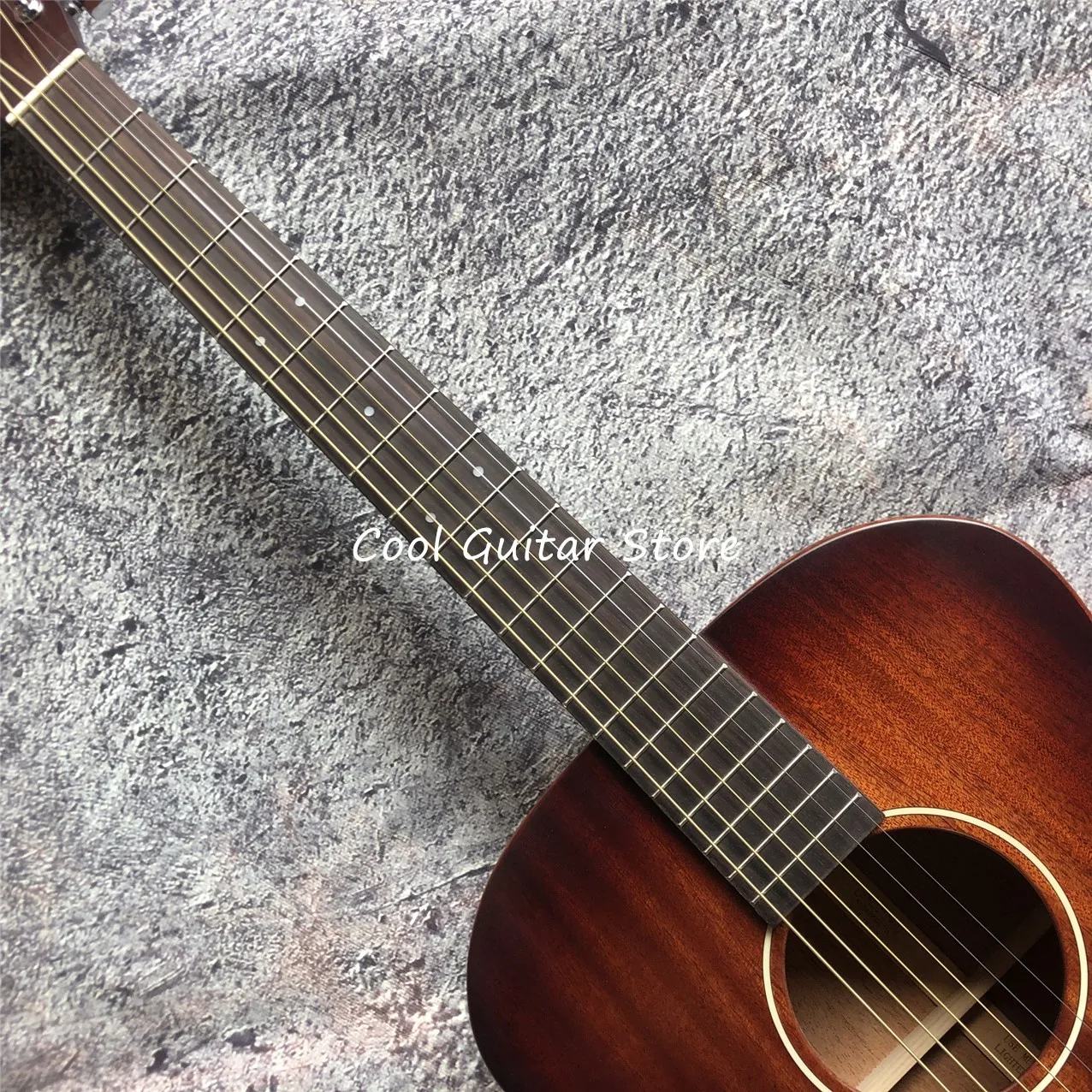 Classical M Model Retro Acoustic Guitar,OM Style,All Maho Wood,Matt Finished Body,Bone Nut, 39 \