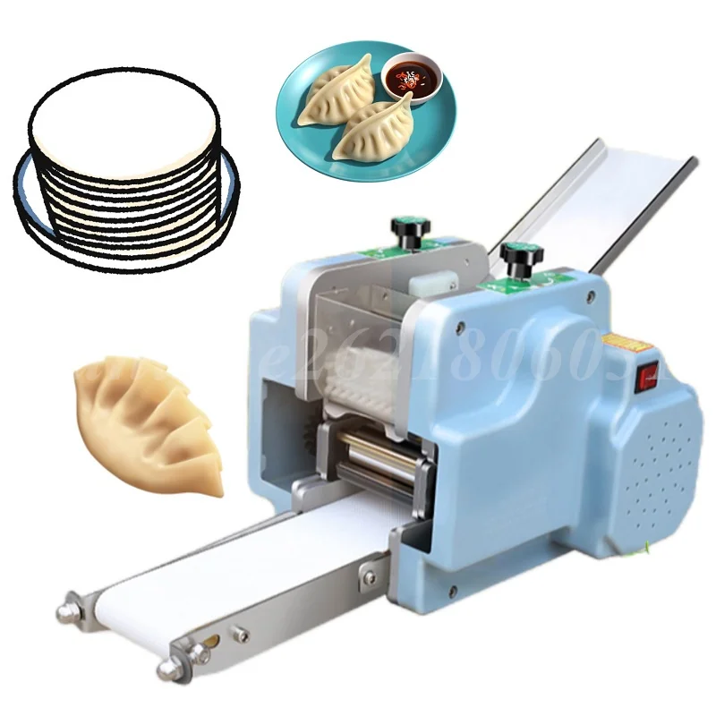 220v Small Square Dumpling Wrapper Machine Stainless Steel Dumpling/Wonton Wrapper Machine Suitable for Restaurants and Canteens