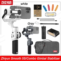 Zhiyun Smooth 5S 3-Axis Handheld Gimbal Stabilizer for Smartphone iPhone 13 12 X 8 7 Plus 6 Plus Samsung Galaxy S8+ S8 S7 S6 S5