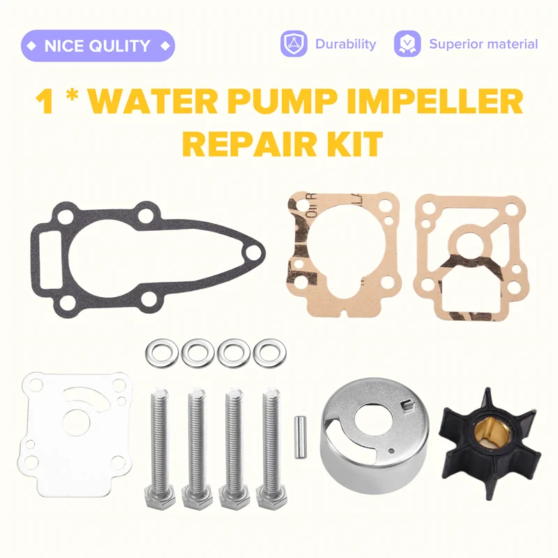 

X39A-Water Pump Impeller Repair Kit 3B2873222M For Nissan Tohatsu Outboard Motor 8 9.8 Hp Marine Boat Engine Part 3B2-87322-2