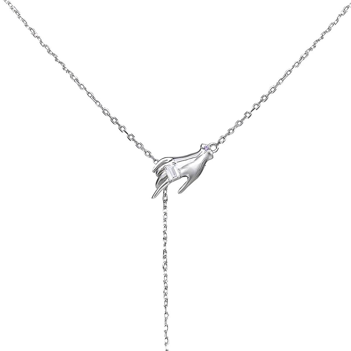

Niche & Unique Minimalist Style Chic & Sophisticated Versatile & Elegant Finger-Length S925 Sterling Silver Necklace for Women