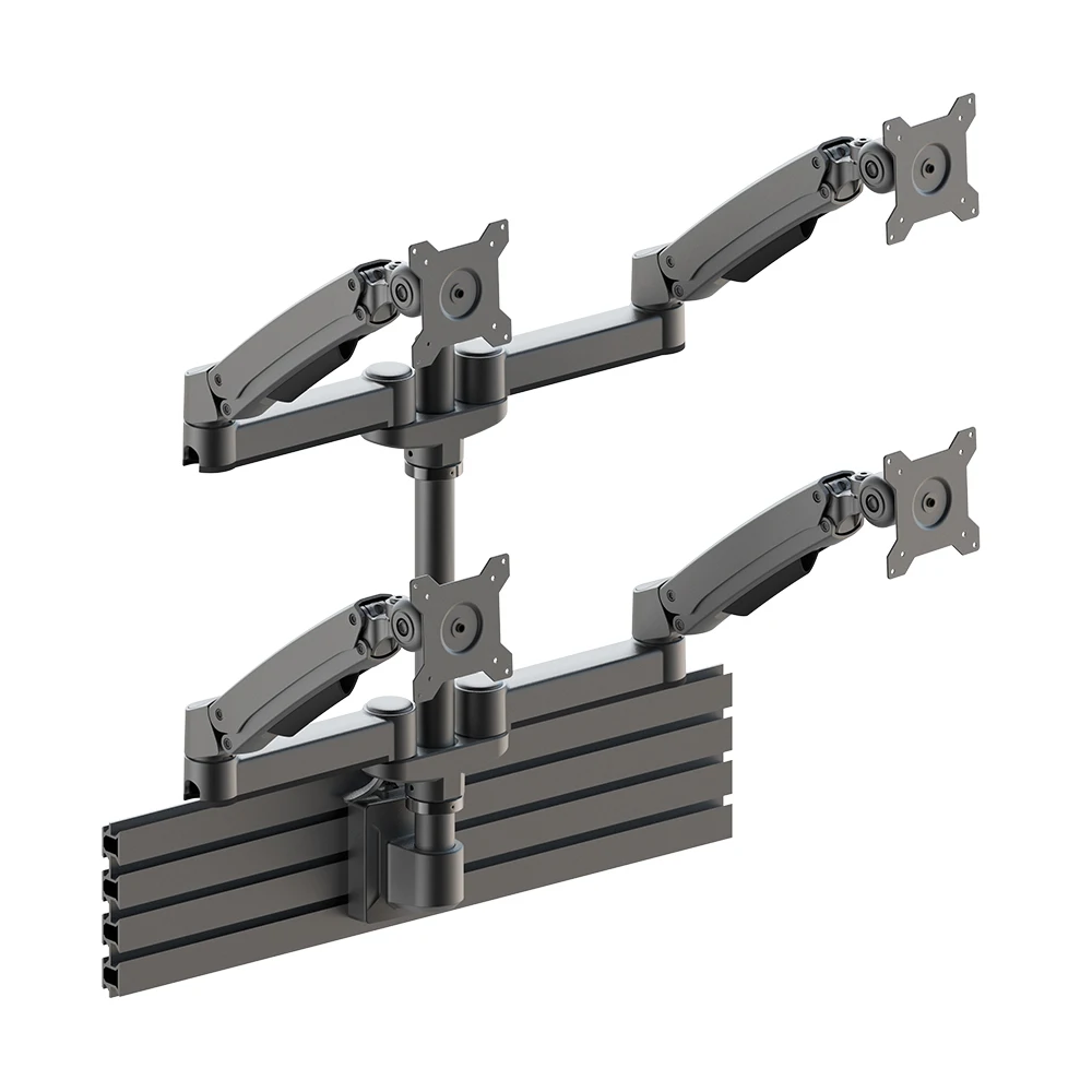 Control Room Console Accessories Durable Computer Monitor Arm Desktop Adjustable Stand for 4 Screens