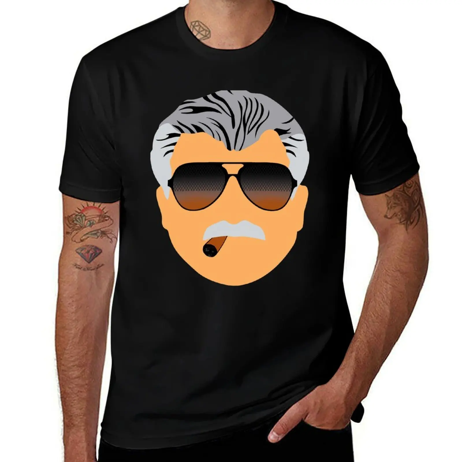 MIKE DITKA FACE CHICAGO T-Shirt Sweat Absorbing Sports Tee Shirt T-Shirt