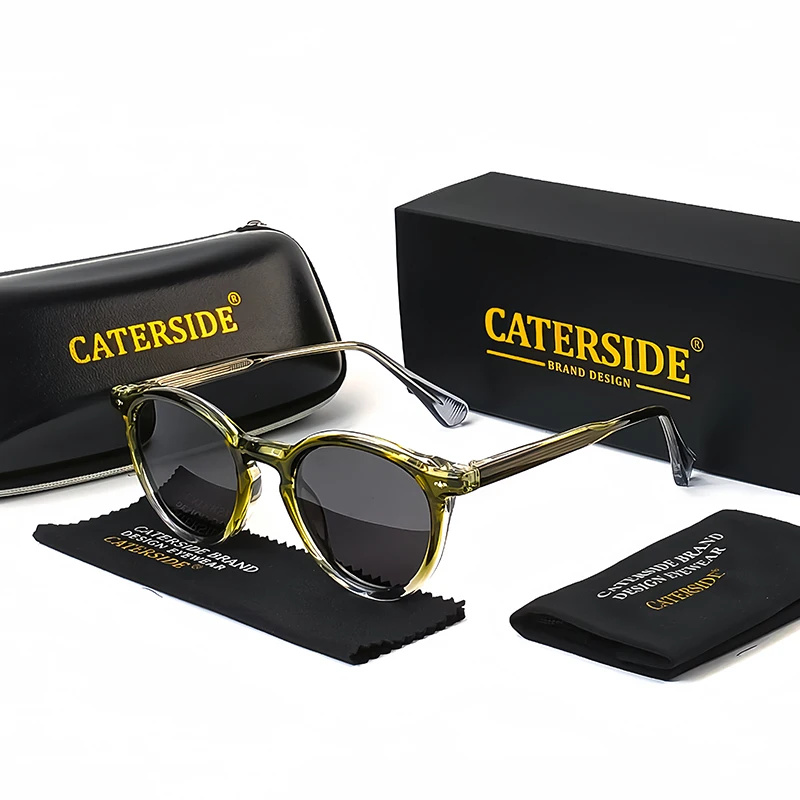 

Солнечные очки Caterside в стиле панк мужские, поляризационные солнцезащитные, пропионические, UV400, для вождения и рыбалки на открытом воздухе