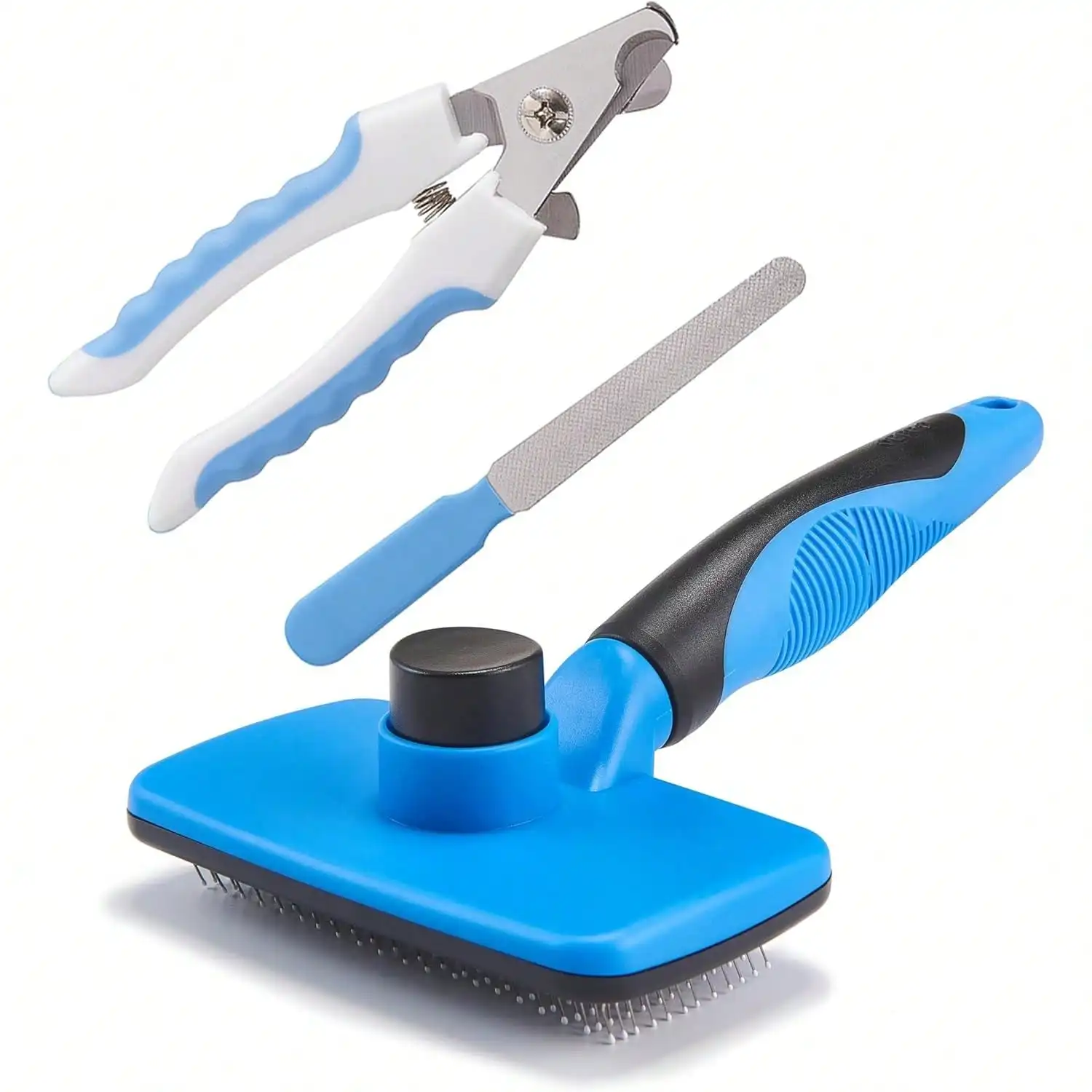 

Self-Cleaning Slicker Brush For Dogs & Cats, Skin-Friendly Deshedding Brush For Long & Short Haired Pets, 2025 Pet Grooming Accessory, Purple