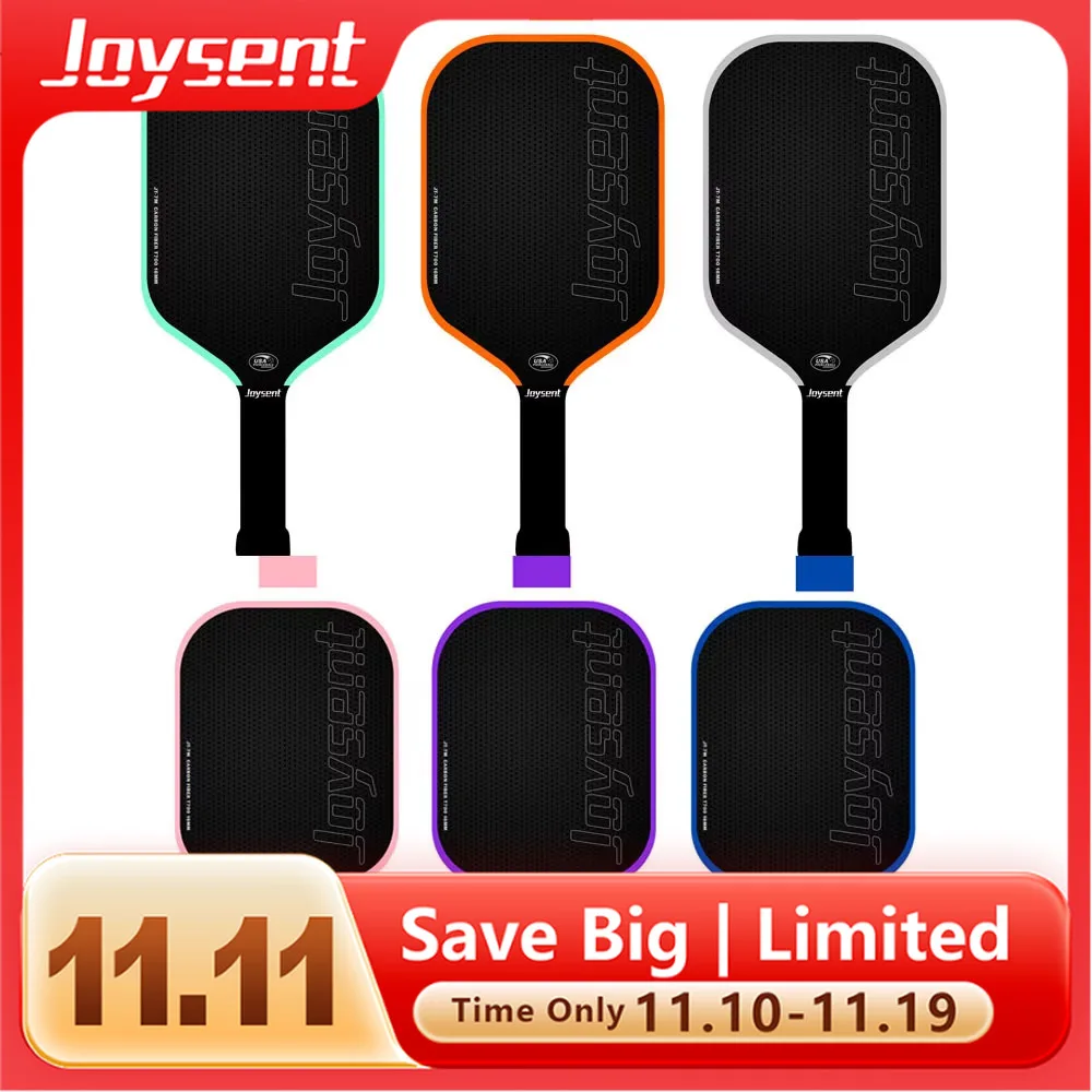 

Joysent Custom GEN 4 EVA 4S PU Foam 16mm Core Thermoformed T700 Raw Carbon Fiber Pickleball Paddles Spin Control Power