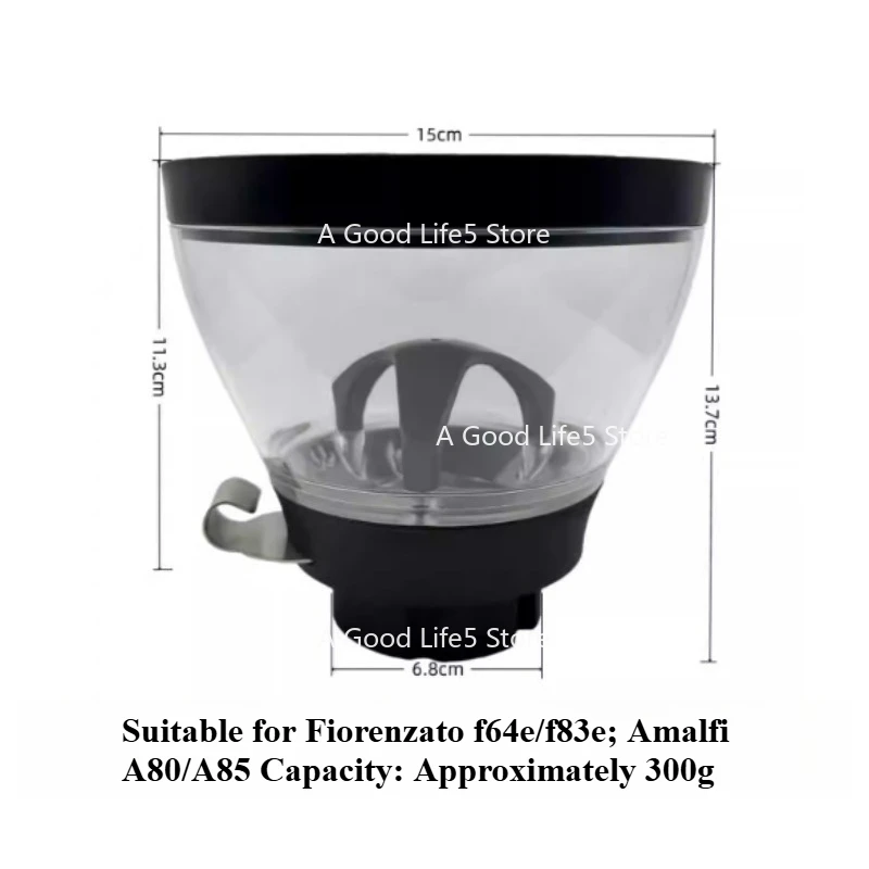 

Подходит для кофемолок Amalfi AF68/a80/a85/k90: электростатический экран, соединение с бункером для зерен, регулировочная ручка для стойки для порошка