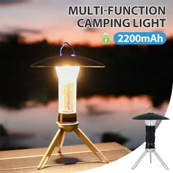 1PCS Super Bright LED Multi-Functional Camping Light Outdoor Rechargeable Flashlight Portable Carrying Light Camping Essentials