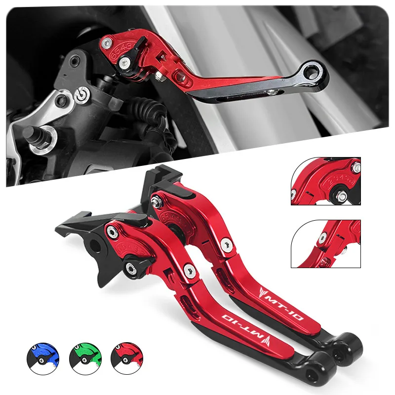 

Motorcycle Accessories Adjustable Folding Extendable Brake Clutch Lever For MT10 FZ10 2016-2024 MT03 MT-25 2015-2024