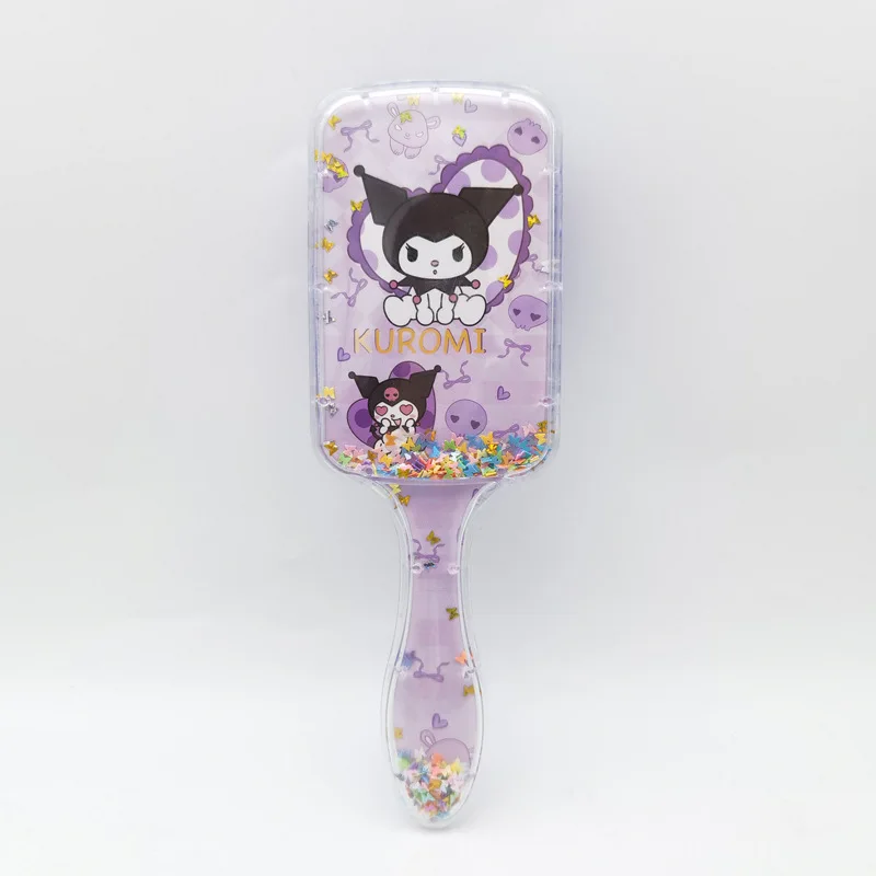 Peine con cojín de aire Kawaii SanrioMy Melody Kuromi, bonito peine de masaje portátil, animación de dibujos animados, bonito peine para niñas, regalo para estudiantes