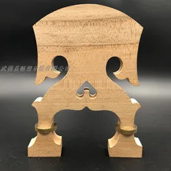 Aged Maple wood 3/4 Upright Bass Baroque style Adjustable Height Double Bass Bridge Brass adjusters