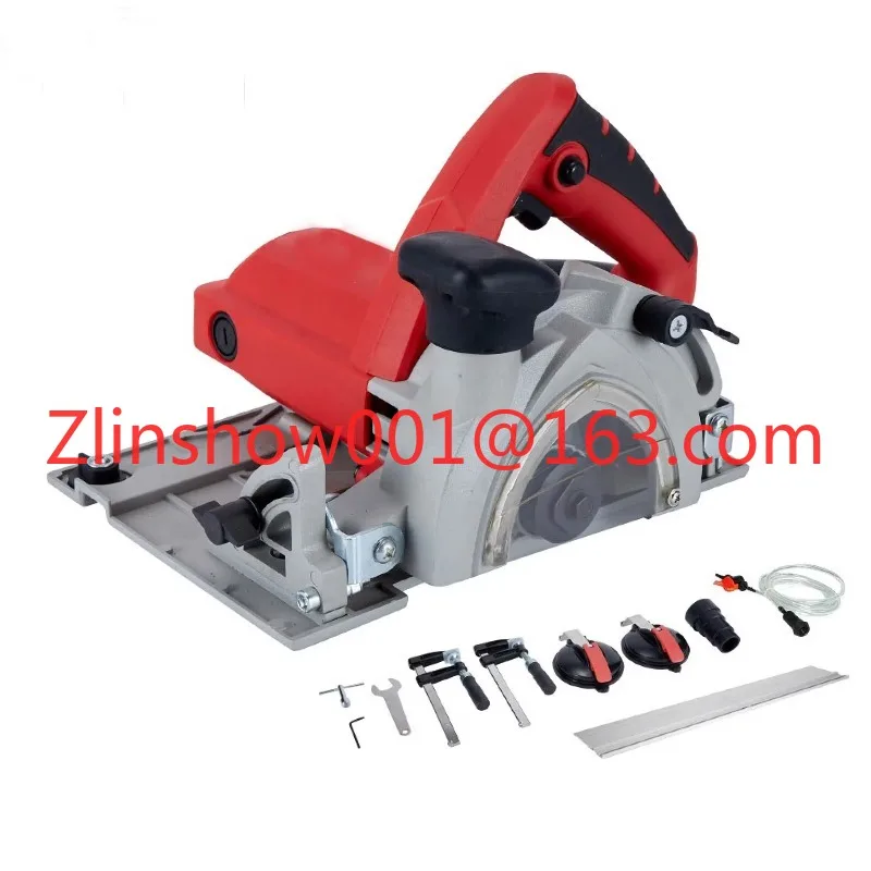 1400W Portable Dust-Free Track Granite Stone Plunge Saw Marble Large Slab Electric Tile Cut Machine 45 Degree Chamfer Metal