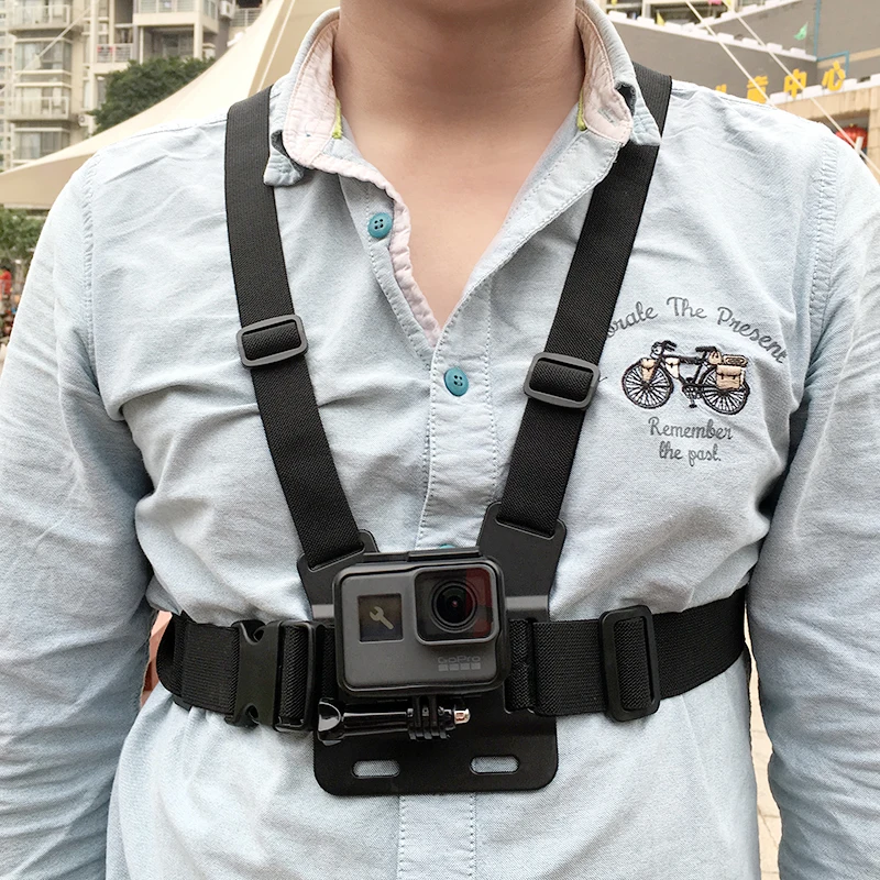 Dual Shoulder Chest Harness Mount Strap with Phone Holder POV Shooting Bracket Accessories for GoPro DJI Insta360 Action