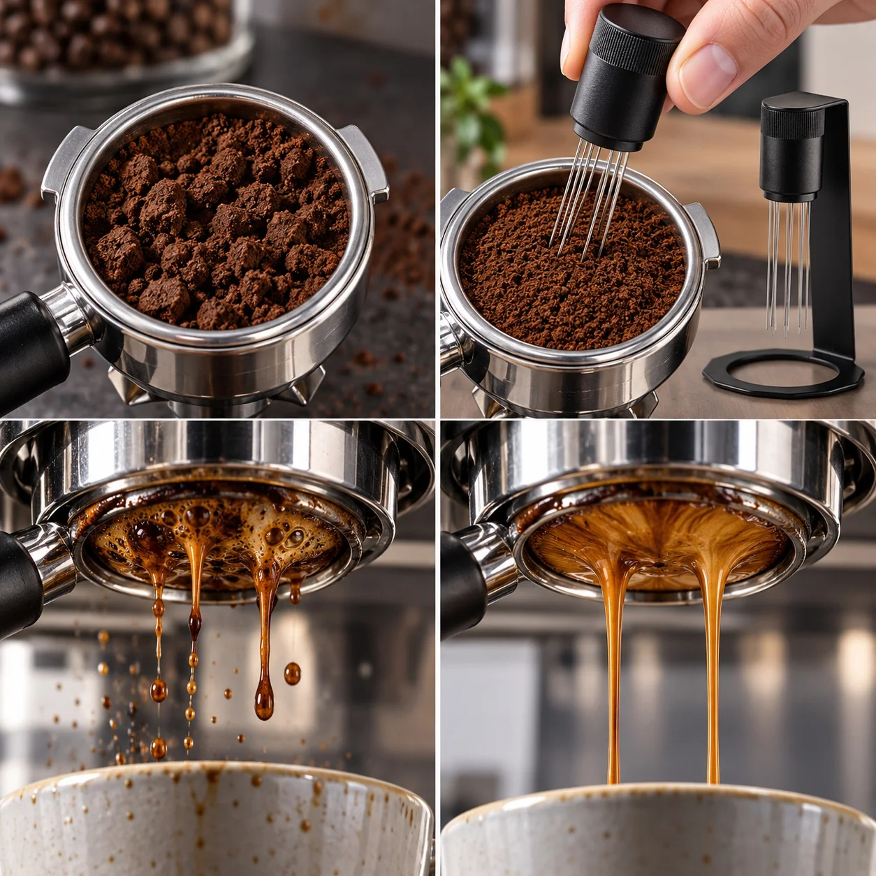 Magnetic Coffee Distribution Tool Espresso  Stirrer with Stand Coffee Needle Distributor for Breville Barista Coffee Accessories