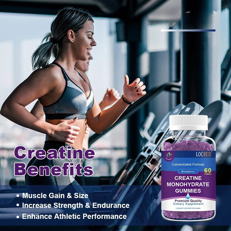 

Creatine gummies assist in muscle growth, improve athletic performance, promote muscle synthesis, and are health foods