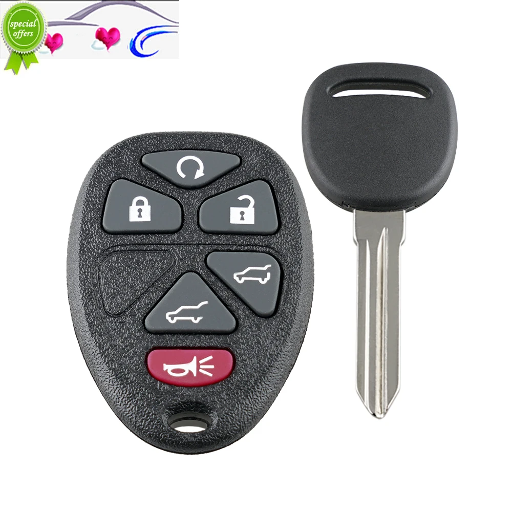 

J18 6 buttons key OUC60270 315 frequency Replacement forChevrolet 2007-2014 Chevy Silverado Suburban Remote Car Key Fob 6b Set