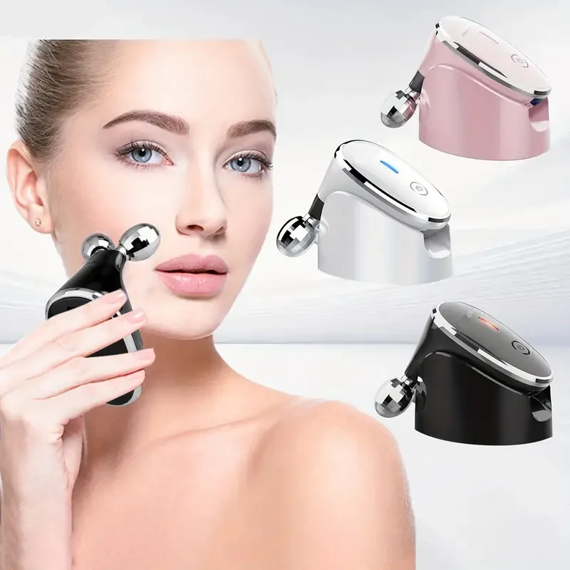 أسطوانة تدليك مزدوجة الكرة، أداة استرخاء اللفافة العضلية، مدلك محمول لتخفيف الآلام والرقبة والوجه