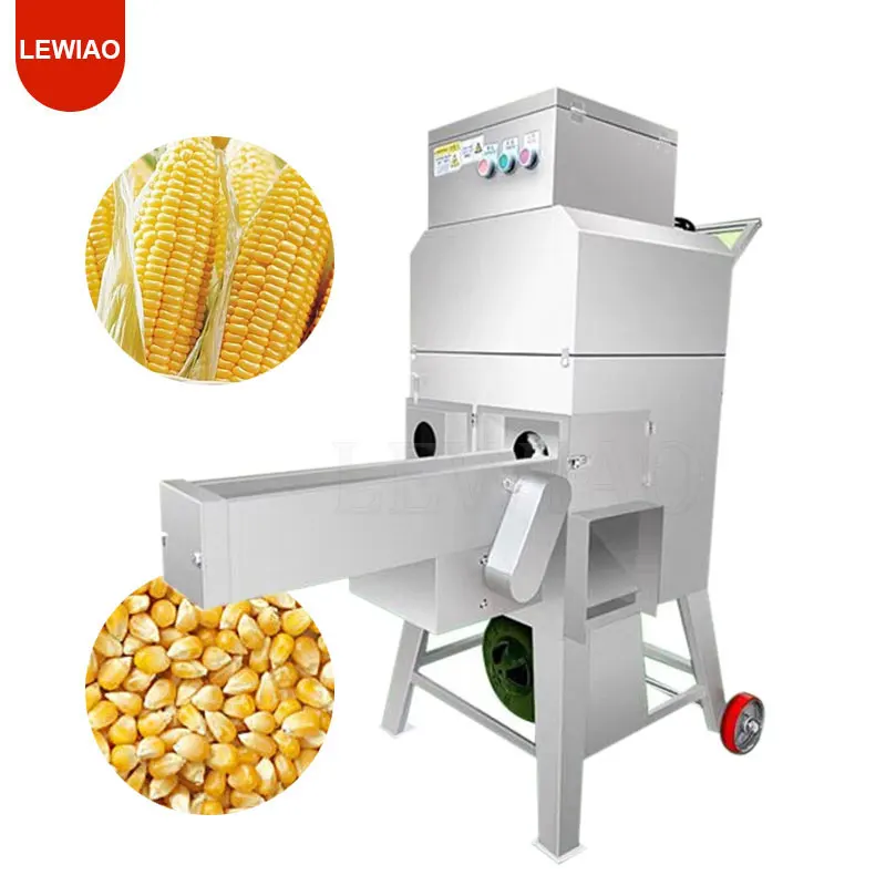 Farm Maize Corn Shelling Thresher Machine Threshing Husker Fresh Corn Soybean Sorghum Sheller Corn Stripper