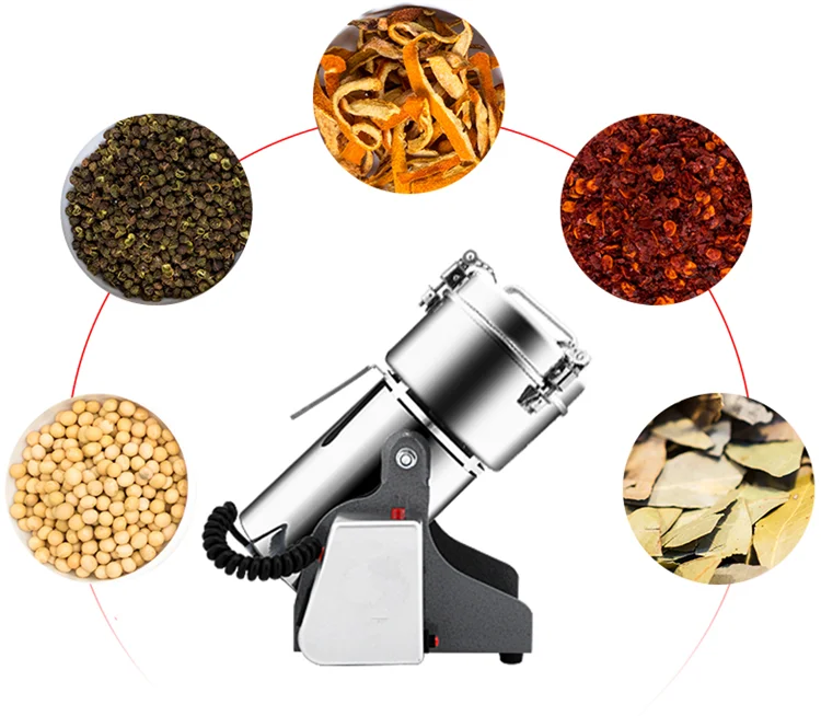 ขายร้อนแห้งพริกไทยกระเทียมผงเครื่องบดเครื่องบด Grain Mill เนื้อ Mincer ขิงผู้ผลิต