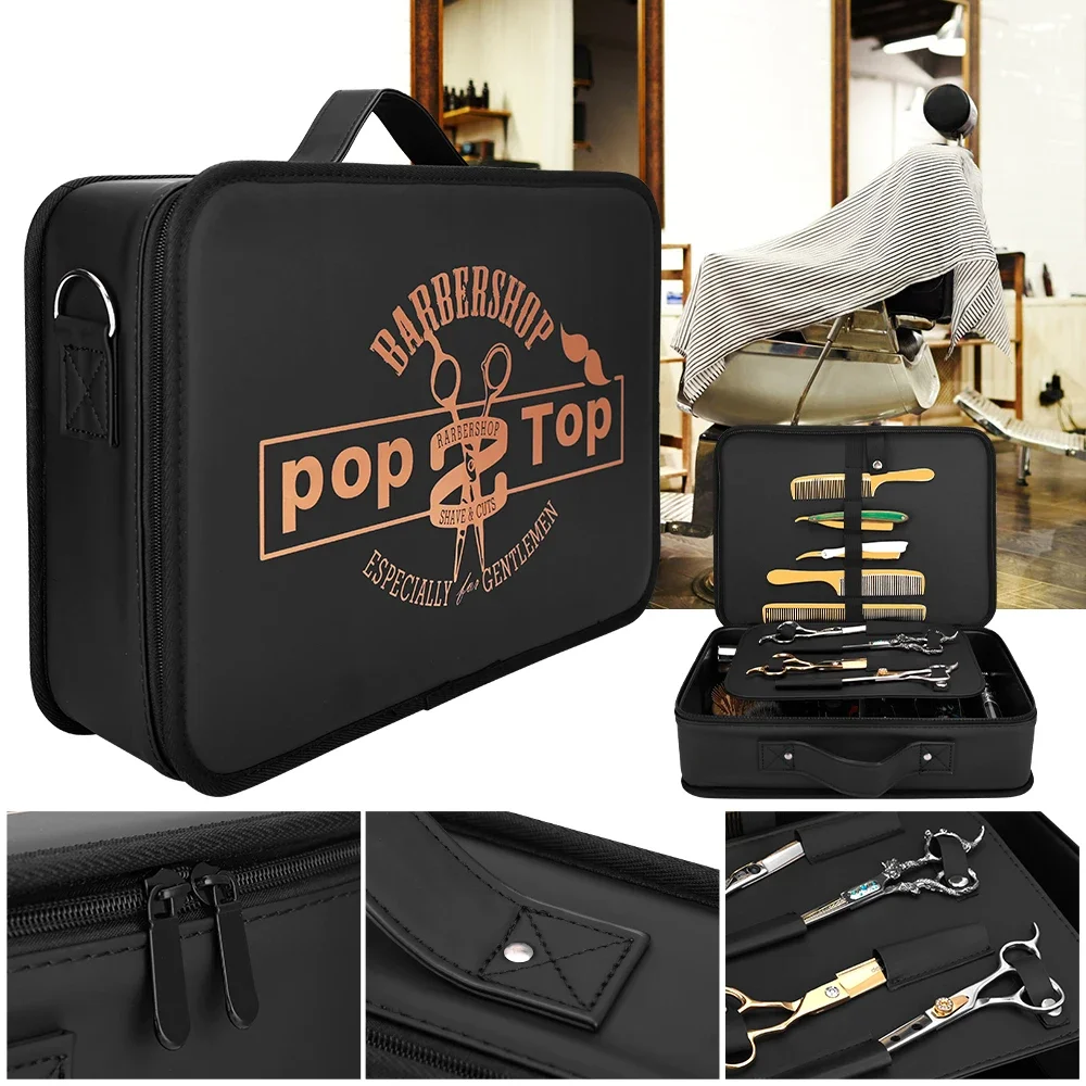 

Multi-Pocket Large Capacity Barber Tool Bag Portable Hairstylist Storage Carry Case For Travel Salon Home Use
