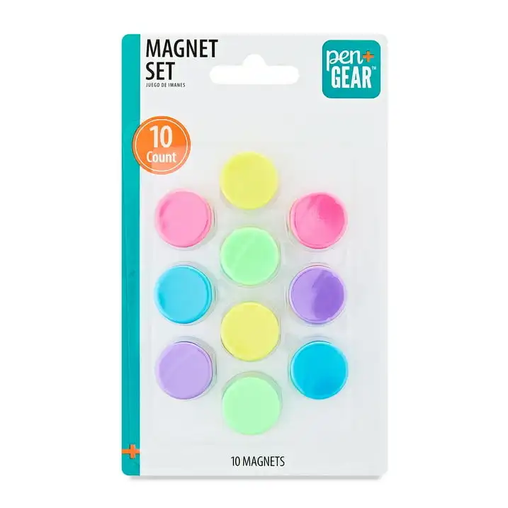 (4 pack) Pen+Gear Multicolored Magnet Set, 10 Count