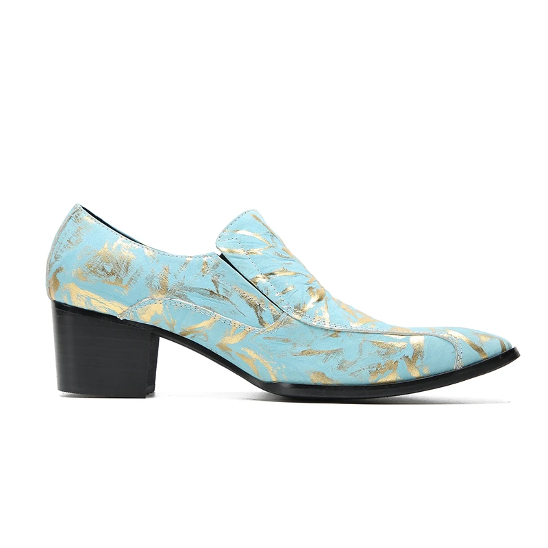Herren-Slipper im italienischen Stil mit Krokodilmuster, hoher Absatzhöhe, aus echtem Leder, luxuriöse, formelle Schuhe für Geschäftstermine und festliche Anlässe. – Detail 27
