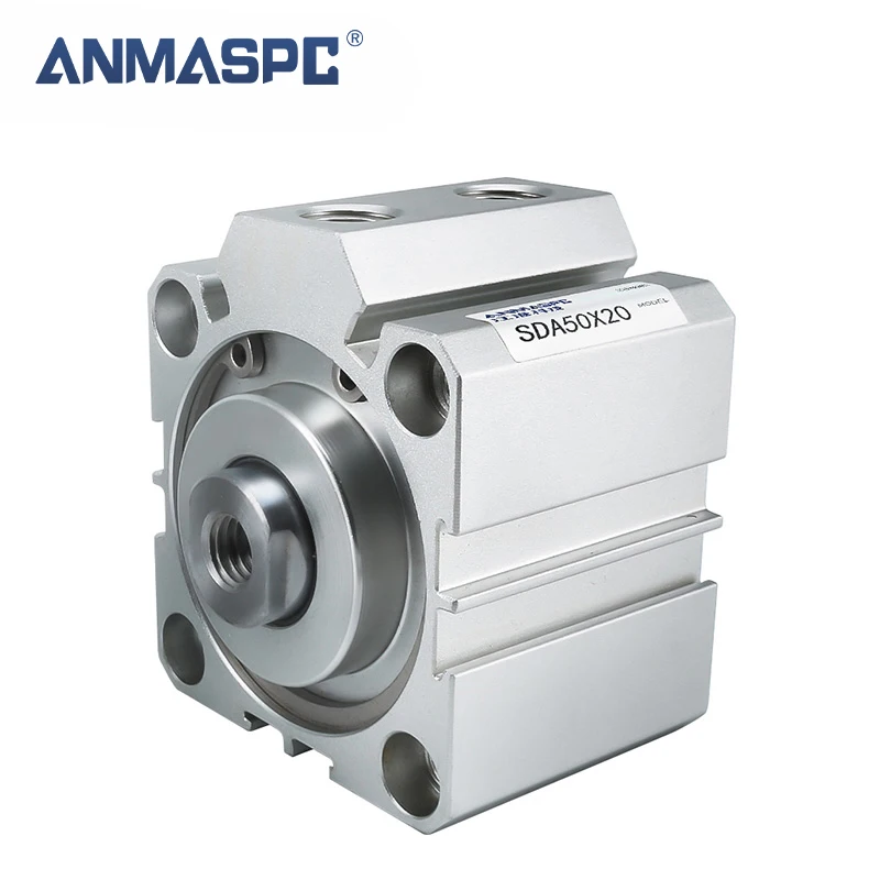 Double Effect Spring Suitable for Small Space Air Jack  Various Clamping Devices SDA32X50 Thin Pneumatic Cylinder