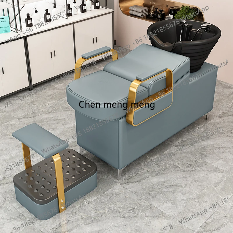Nordic Shower Shampoo Chairs Modern Barber Shop Portable Haircutting Shampoo Bed Artifact Salon Furniture Silla Peluqueria