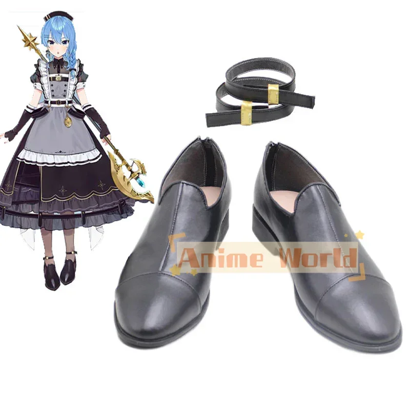 

Hololive Virtual YouTuber Hoshimachi Suisei Battle Maid Suisei Обувь для косплея Хэллоуин Карнавальные ботинки на заказ