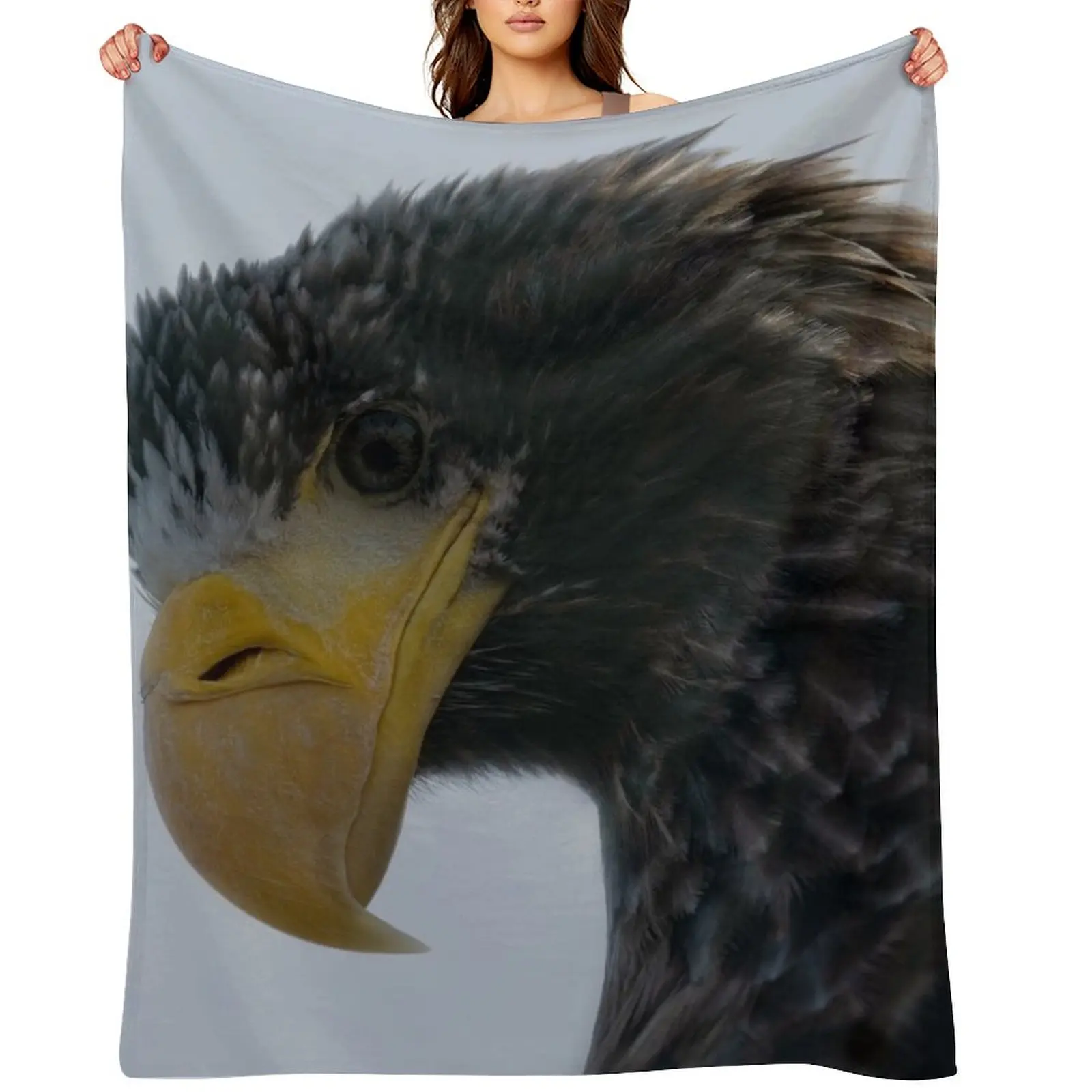 

Steller's Sea Eagle Throw Blanket Thermal Flannels For Baby Personalized Gift Blankets