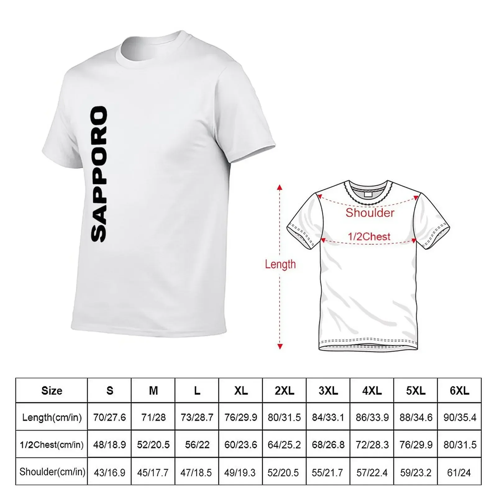 Sapporo T-Shirt tops shirts graphic designer shirts plain t shirts men